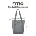thumbnail image 4 of RTIC Everyday Insulated Slim Tote Bag, 15 Ltr Cooler Bag, Leak-Free Interior, Smoke, 4 of 5