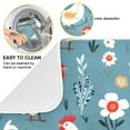 thumbnail image 2 of Flowers and Chicken Dish Drying Mat Microfiber Kitchen Pad Large Counter Absorbent Dish Mats Drainer Rack 18"x24", 2 of 7