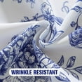 thumbnail image 5 of Round Tablecloth with Umbrella Hole and Zipper, Spill Proof Wrinkle Free Table Cloth, Washable Polyester Patio Table Cover for Picnic BBQS(Blue and White,60 x 60 Inch), 5 of 7