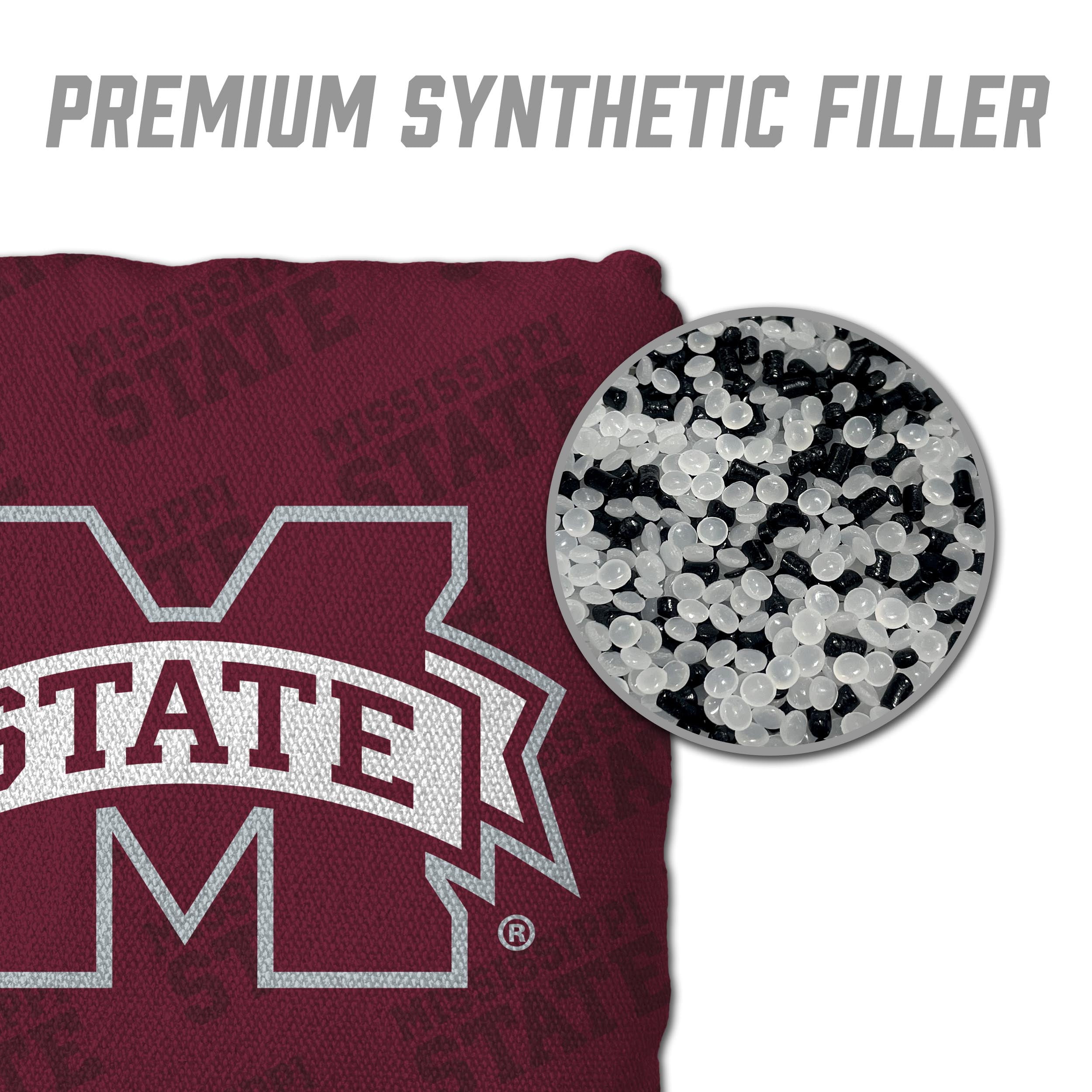 NCAA Mississippi State Bulldogs Cornhole Bags - 4PK - Maroon