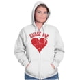 thumbnail image 5 of Chase Me Funny Valentines Day Joke Zip Hoodie Sweatshirt Women Brisco Brands L, 5 of 6