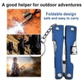 thumbnail image 2 of 9 In 1 Foldable Pocket Mini Pliers Multifunctional tool with LED Lamp Portable Flashlight Screwdriver Bottle Opener for Camping (green), 2 of 7