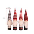 thumbnail image 2 of Paquete de 4 fundas para botellas de vino de gnomos navideños, hechas a mano con gnomos de Tomte suecos, bolsas para botellas de vino para decoraciones navideñas, 2 of 5