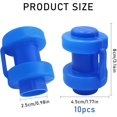 thumbnail image 2 of Trampoline End Caps, 10 Pieces Trampoline Pole End Ends, Diameter 25MM End Caps, Trampoline Accessory for Trampoline Net Stakes, Safety Net Replacemen, 2 of 5
