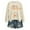 Beige, variant on Trendfront Womens Halloween Growing A Little Pumpkin Sweatshirt Long Sleeve Graphic Crewneck Fall Theme Pumpkin Print Pullover Top