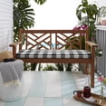 thumbnail image 3 of Sorra Home Black Buffalo Plaid Indoor/Outdoor Bench Cushion, Bristol, 3 of 5