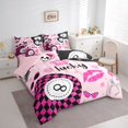 thumbnail image 2 of Erosebridal Kids Teens Sport Billiards Snooker Twin Bedding Sets 7-Piece,Bling Glitter Print Bedding Comforter Set for Boys Girls,Pink Reversible,Lightweight Room Decor, 2 of 6