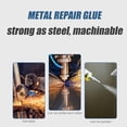 thumbnail image 5 of Heavy Duty Metal Repair Glue, Waterproof Industrial Grade Epoxy Adhesive for Metal, Plastic, Ceramic, Wood & Glass, Strong Foundry Glue for Casting Repair(RL 2 PCS), 5 of 6