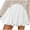 White, variant on Jinhomg Womens Bubble Mini Skirt Cute Ruffled Hem Pleated Skirts Casual Comfy Elastic High Waist Summer Skirt 2025 Fashion Going Out Y2k Skirt Navy XXL