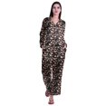 thumbnail image 5 of Moomaya Pj Lounge Set Women Long Sleeve Notch Collar Shirt Pajama Set Sleepwear, 5 of 6