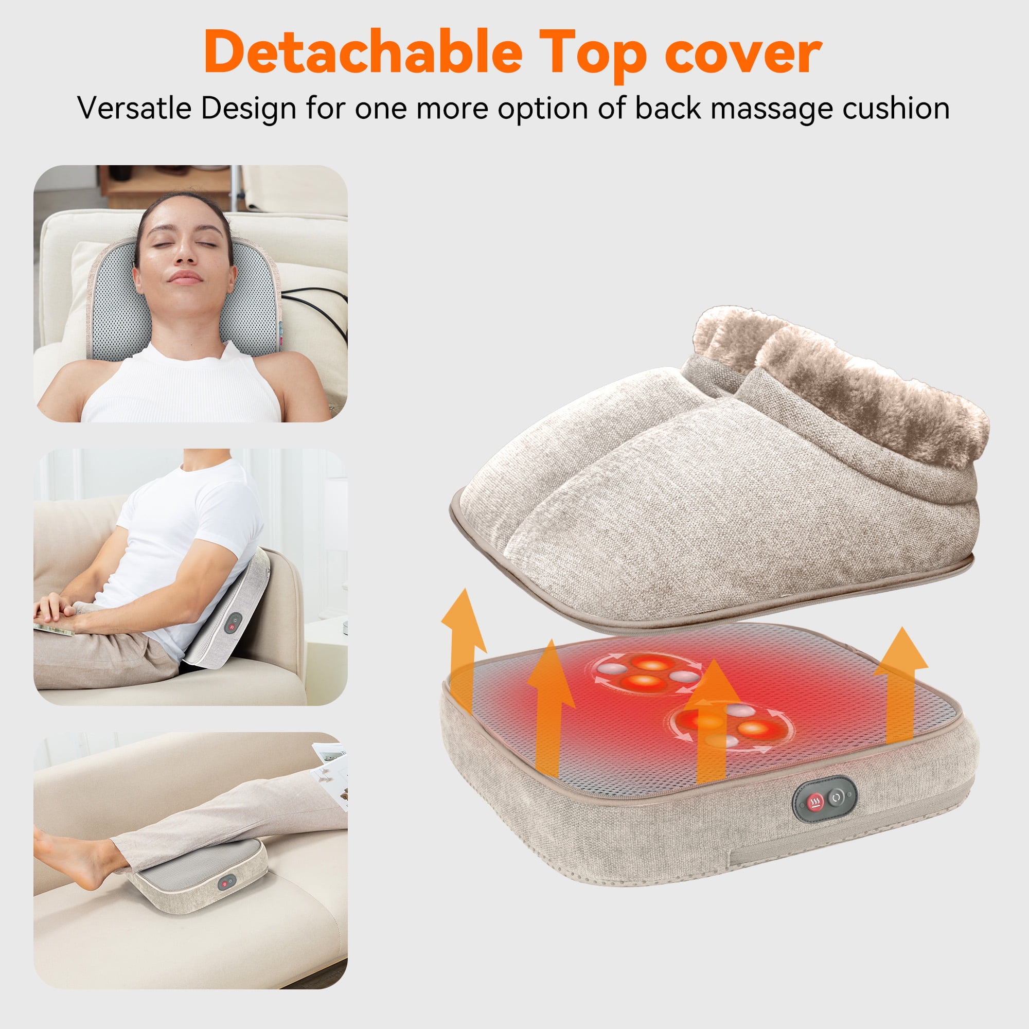 Shiatsu Foot Massager with Heat, Snailax Soothing Foot Warmer for Blood Circulation Gifts