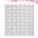 thumbnail image 5 of EeaseMX Pegatinas de pared de ladrillo 3D, autoadhesivas, para TV, sofá, fondo (blanco), 70 x 77 cm, 5 of 7