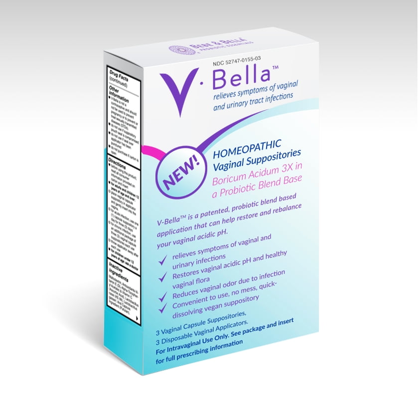 VBella Boric Acid + 2 Probiotics Vaginal Suppositories treat Yeast