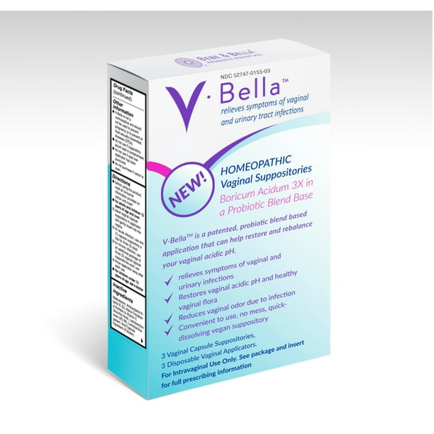 VBella Boric Acid + 2 Probiotics Vaginal Suppositories treat Yeast