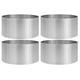 thumbnail image 1 of Juego de 4 aros de acero inoxidable para decorar pasteles, ideales para mousse y repostería., 1 of 7