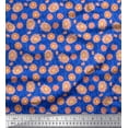 thumbnail image 1 of Soimoi Cotton Duck Fabric Leaves & Dahlia Floral Printed Craft Fabric by the Yard 42 Inch Wide, 1 of 3