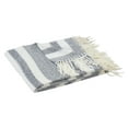 thumbnail image 2 of Harper Lane Novara Tassel Throw Blanket, White/Black, Standard Throw, 2 of 3