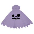 thumbnail image 6 of KHONTS Ghost Face Poncho for Toddler Kids Hooded Cloak Halloween Performance Clothes Spooky Capes 01-Purple S, 6 of 7