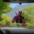 thumbnail image 1 of 1pc Deadpool Acrylic Keychain - Versatile Home & Car Decor, Bag Charm, Christmas Tree Ornament, Halloween Accessory, 1 of 5