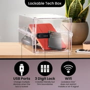 Lockabox One™ Crystal | Premium Lockable Storage Box | 10 Litre Combination Lock Box For Food, Medicine & Home Safety | BPA-Safe