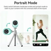 EMEET Piko+ (Green), Dual-lens Webcam with one 4K 1/2.55 Sony Lens and one AI Assist Lens, Boosting color accuracy, face recognition