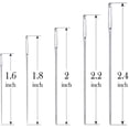thumbnail image 4 of 25PCS Large Eye Stitching Needles, 5 Sizes Big Eye Sewing Machine Needles, Universal Regular Useful Sewing Needles, in Clear Storage Tube for Stitching, Sewing and Crafting (Yellow, 25PC), 4 of 5