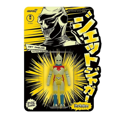 Super7 Godzilla Jet Jaguar Glow in The Dark Toho Reaction Figure 3.75"