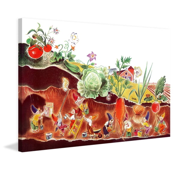 Marmont Hill "Garden" by Curtis Painting Print on Canvas