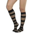 thumbnail image 3 of ToBeInStyle Women's Spandex Knee High Socks with Stripes - Black - One Size, 3 of 7