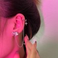 thumbnail image 4 of Jinsinto Boucles d'Oreilles Zircons Cœur Rose, 4 of 5