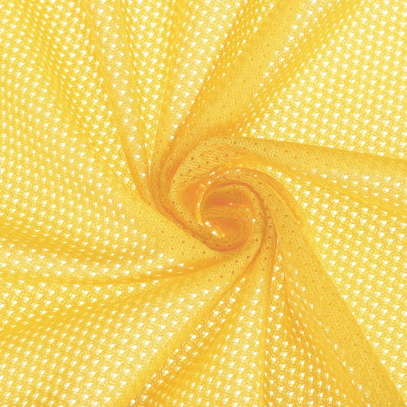 Uxcell 62 Inch Wide Mesh Fabric for Sewing Backpack Pocket and Straps, Netting Clothes, Goldenrod 1 Yard