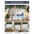thumbnail image 6 of Valances for Windows Snowman Merry Christmas Rod Pocket Cafe Window Treatments Valance Curtains for Kitchen Bathroom Laundry Basement Windows 54"x18", 6 of 7