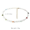 thumbnail image 5 of ASDIIT Boho Necklaces for Women, Elegant Ethnic Pearl Collarbone Chain, Unique and Stylish Design Birthstone necklace, 5 of 5