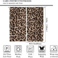 thumbnail image 2 of Sexy Leopard Print Curtains Brown Animal Texture Wild Animals Print Curtain with Rod Pocket for Living Room Apartment Home Decor Drapes Window Treatments 2 Panels Set 52x63 Inch, 2 of 4