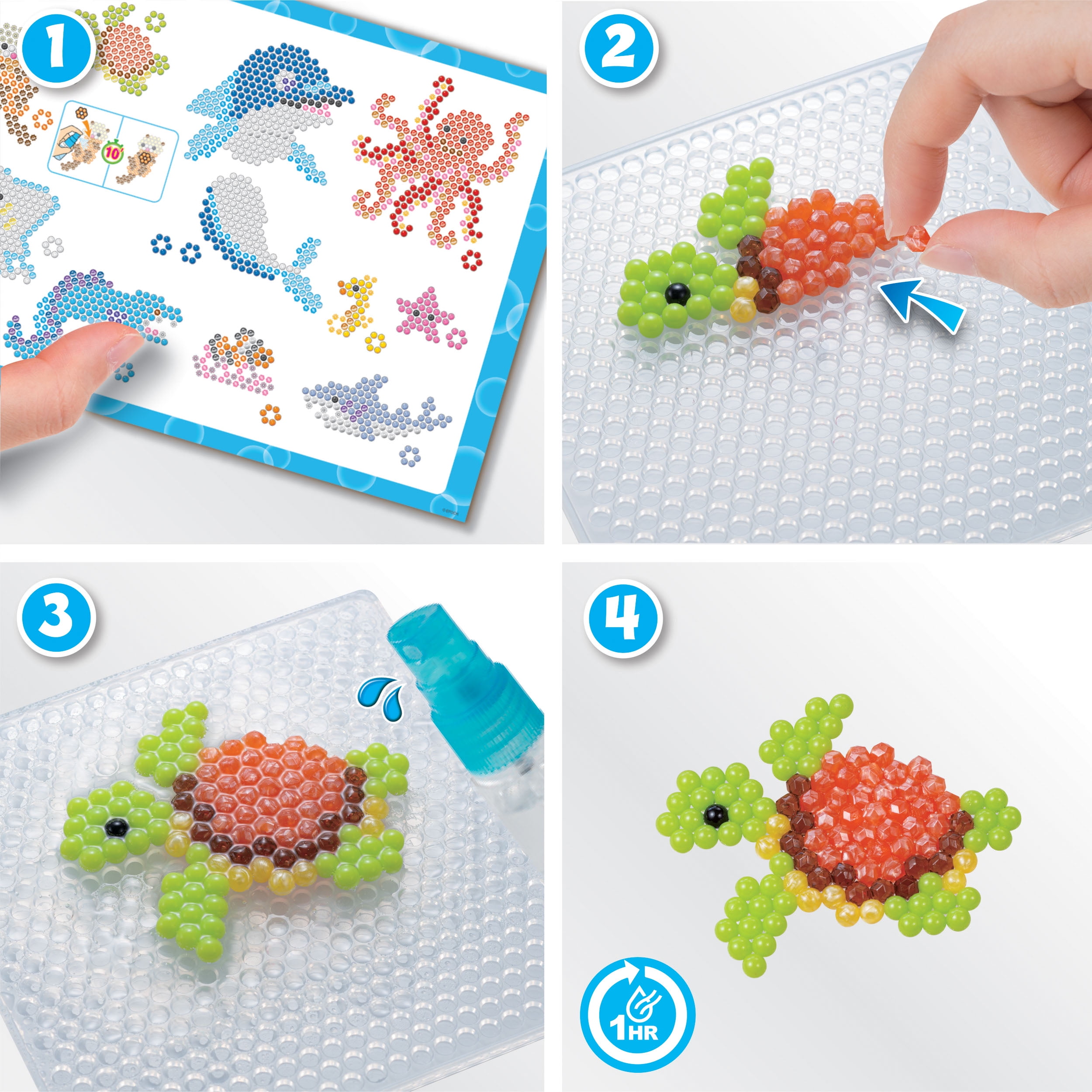 Aquabeads Ocean Splash Scene, Complete Arts & Crafts Activity Kit for 4+