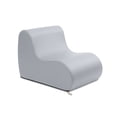 thumbnail image 2 of Jaxx Midtown Small Classroom Soft Foam Chair - Premium Vinyl Cover, Submarine Grey, 2 of 7
