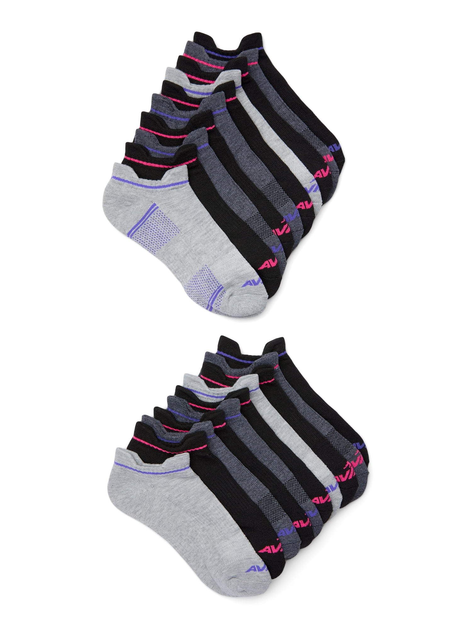 PEDS レディース クールマックス ローカットソックス Xラップアーチサポート, ブラック (6ペア)。, Shoe Size 5-10 fingerクールマックス 5本指ソックス ランニング