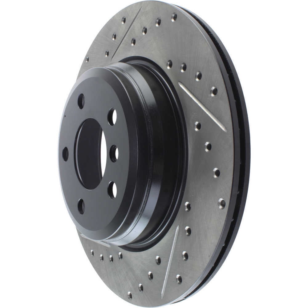 StopTech 12-16 BMW 335i Slotted & Drilled Rear Right Rotor Fits select: 2016 BMW 328, 2019 BMW 330I