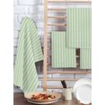 thumbnail image 2 of Sage Green Striped Kitchen Dish Towels for Drying Dishes Set of 2, Modern Simple Farmhouse Beige Waffle Weave Microfiber Hand Tea Bathroom Towels Quick Dry & Absorbent Towel 15.7x23.6, 2 of 7