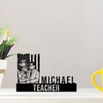 thumbnail image 2 of Handmadetneonsign Custom Teacher Desk Name Plate, Teacher Metal Nameplate For Desk, Desk Nameplate, 2 of 4