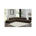 thumbnail image 7 of Meridian Furniture Arc Brown Boucle Fabric Modular Sectional, 7 of 7