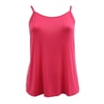 thumbnail image 1 of Women Plus-Size Solid Adjustable Strap Stretch Camis Tank Top Clothing Peach 3X G16041L BNY Corner, 1 of 1