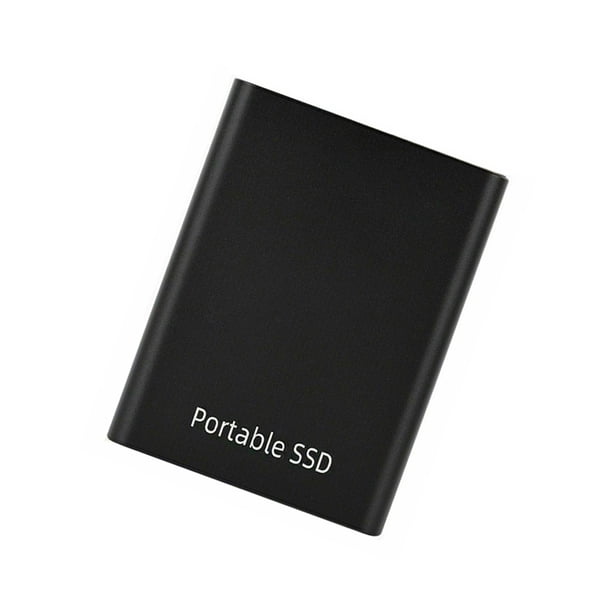 Unidad de estado sólido disco externo 1T 500G tarjeta de memoria exquisita superficie lisa a prueba de golpes dulce regalo aleación de aluminio Estaciones de acoplamiento para portátiles Negro/1T