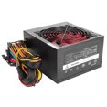 PC Power Supply 400W Silent Computer Parts ATX 24Pin 12cm Red 9Blade