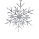 thumbnail image 4 of Adorno colgante para árbol de Navidad, guirnalda brillante, colgante decorativo para colgar. Copo de nieve plateado, 4 of 9