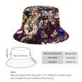 thumbnail image 2 of Aventura Bizarre de JoJo Sombrero bucket para adultos, gorra de protección solar, sombrero de pescador plegable para viajes al aire libre, pesca y actividades de verano, 2 of 6
