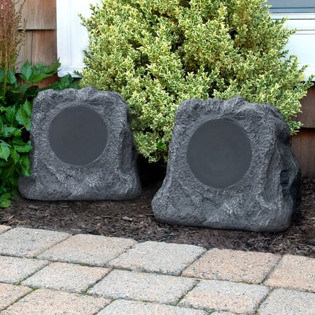 UPC: 0816203017703 | Innovative Technology Wireless Waterproof Rechargeable Bluetooth Outdoor Rock Speakers.