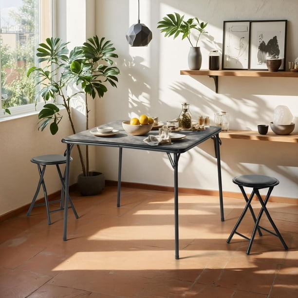 Homy Casa 34 inch Square Folding Dining Table, Small Kitchens and ...