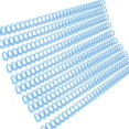 thumbnail image 1 of DIY Trimmable Plastic Binder Rings - 12mm Diameter 30-Hole Macaron Light Blue Loose-Leaf Clips, 10-Pack ABS Spring Binding Rings for A4/A5/A6/A7/B5 Notebooks, 9.5mm Spacing Holds 85 Sheets, 1 of 7