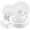 White, variant on 700-Piece Gold Rim Plastic Dinnerware Set for 100 Guests, Elegant Disposable Dinnerware for Party, Wedding. Includes Dinner Plates, Dessert Plates, Gold Silverware, Napkins, Cups